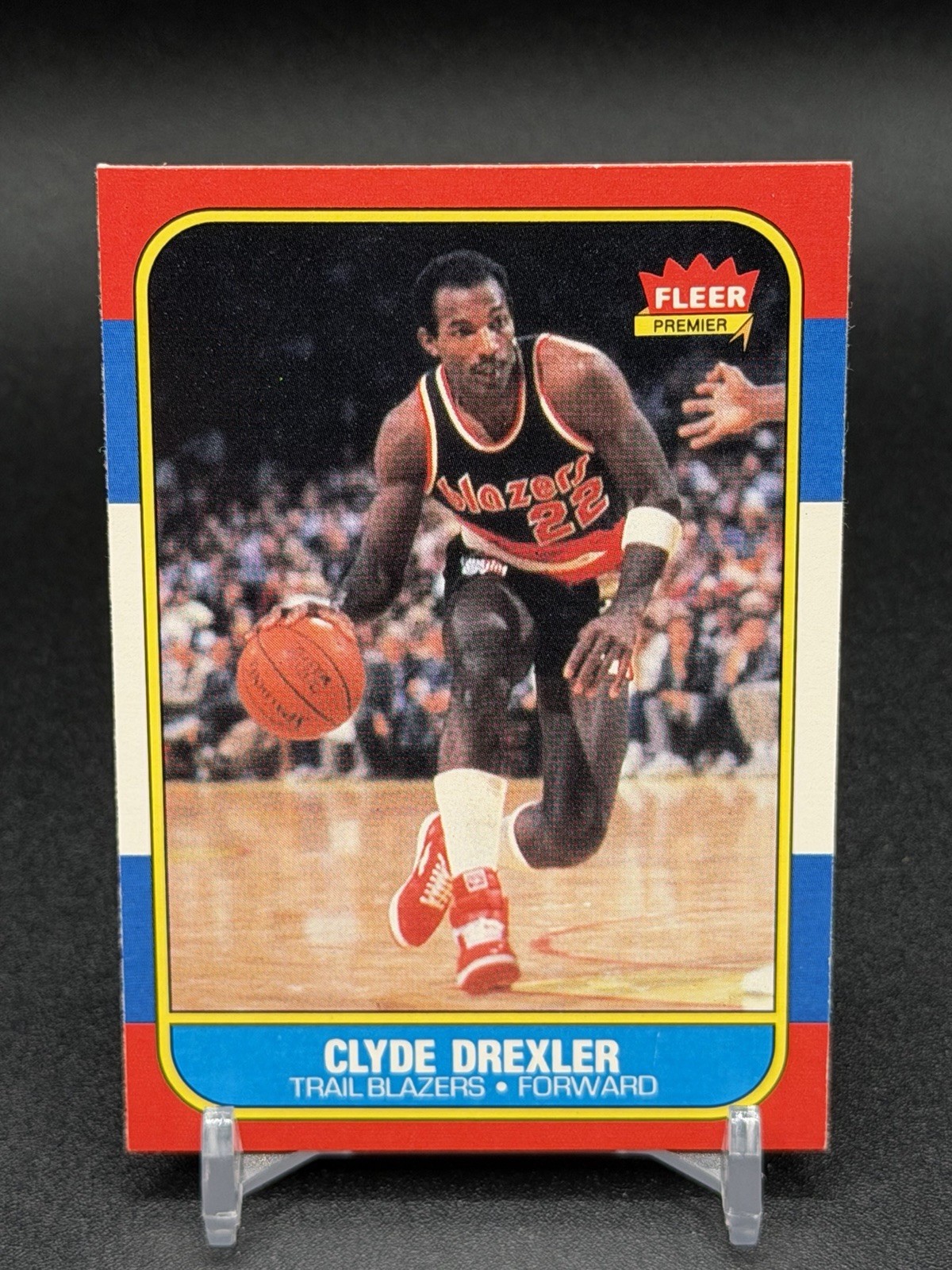 Clyde Drexler 1986-87 NBA Fleer Rookie Card #26