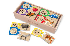 Melissa  Doug Self-Correcting Alphabet Puzzle 52 pcs with Toy Storage Box