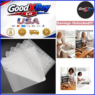 15.5x15.5 In Mesh Silicone Dehydrator Sheets 10 Pcs Food Safe Non-Stick
