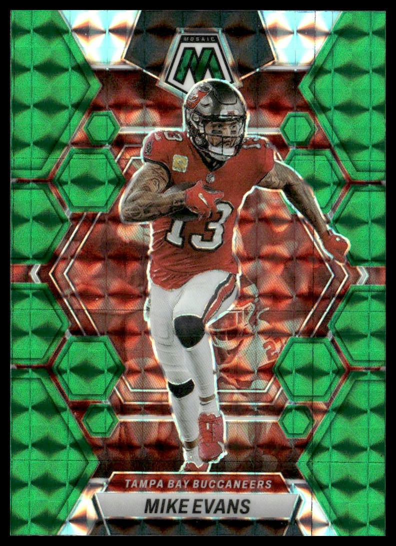 2023 Panini Mosaic #227 Mike Evans Green Mosaic