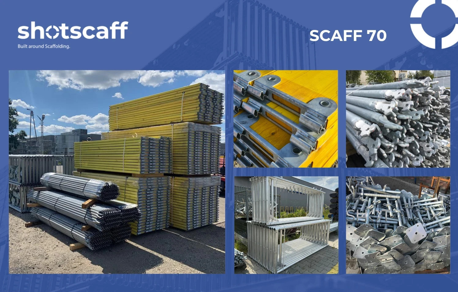 TYPE BOSTA scaffolding Scaff 70 | 50 m² facade scaffolding | 8 x 6 m | NEW | ...