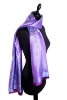 Hochwertiger Seidenschal Paisley Muster Damen Schal Tuch Eleganter Schal