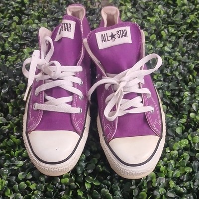 1980's USA Converse All Star Purple Low Top Canvas Sneakers Men's Athletic Shoes