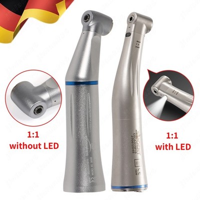 Dental Winkelstück Handstück mit Licht /No LED 1:1 Blau Handstück Contra Angle