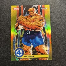 2026 Topps Finest Fantastic Four #4 The Thing True Gold Refractor /50