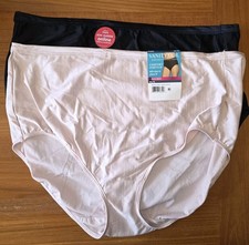 2 PACK Vanity Fair Women's 3XL 10 Radiant Comfort Stretch Briefs 3413113 10725