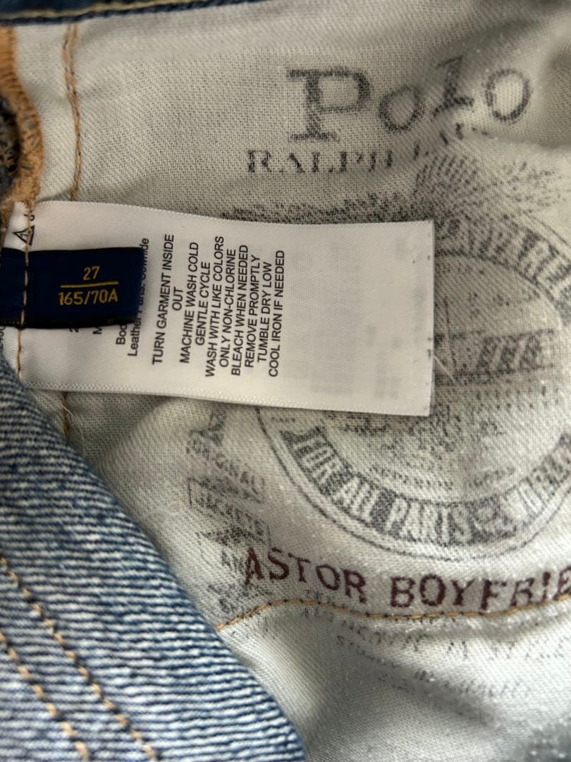 RRL Damage Processing Dark Blue Denim - image 8