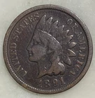 1891 Indian Head Cent Penny D11