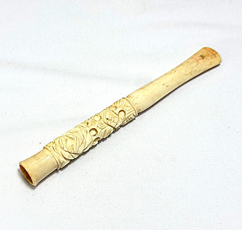 Antique Carved Tobacciana Cigarette Holder 4" Meerschaum?