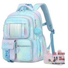 Girls Backpack Kids Backpack for Girls-Kawaii Blue School Bookbag, Backpack-05