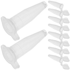 0pcs Centrifuge Tubes Clear Plastic Test Tube Mini Vials Small Tubes