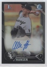 2016 Bowman Draft Chrome Pick Black Refractor 3/75 Alec Hansen #CDA-AH Auto 0c6