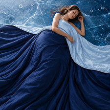 Cooling Comforter Queen Size, Cooling Blanket for Hot Sleepers, Q-Max 0.45 Rever