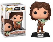Star Wars The Mandalorian: Peli Motto w/ Grogu Funko POP! Vinyl