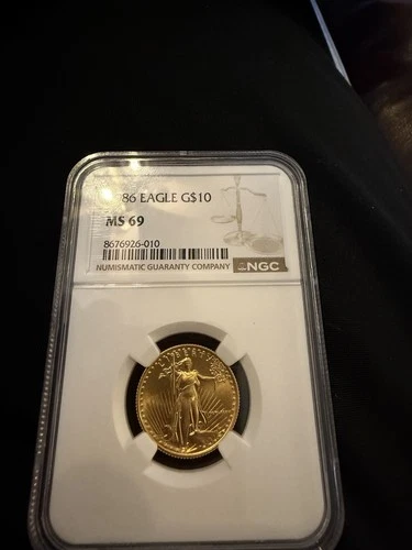 1986 Gold Eagle Ngc Ms69 Quarter Ounce
