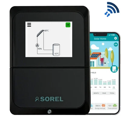 Solarsteuerung Solarregler Temperaturdifferenzregler Sorel TDC Smart Basic WLAN