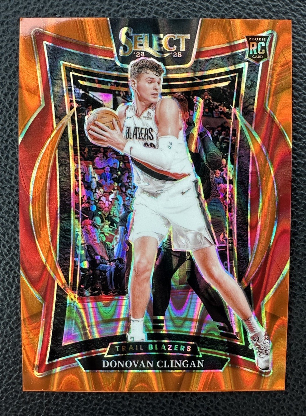2024-25 Panini Select Rookie Donovan Clingan Orange Tectonic Prizm (RC) #69🔥