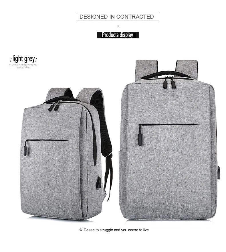 Camarada recluta Político Mochila Antirrobo Con USB Para Hombre Y Mujer Morral Trabajo Bolso De  Ordenador | eBay