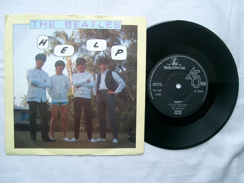 THE BEATLES - Help! 7" - R 5305 - 1985 UK Issue