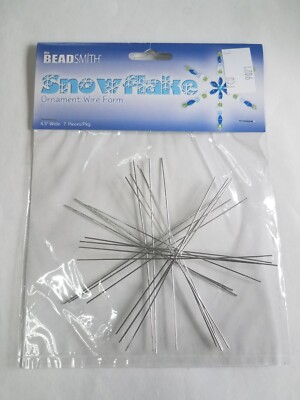 Snowflake Ornament Wire Form by The Beadsmith