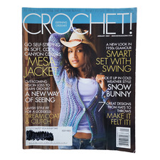 Crochet! Magazine January 2007 Jackets Clutch Hats Throws Coat Pillow Hoodie 