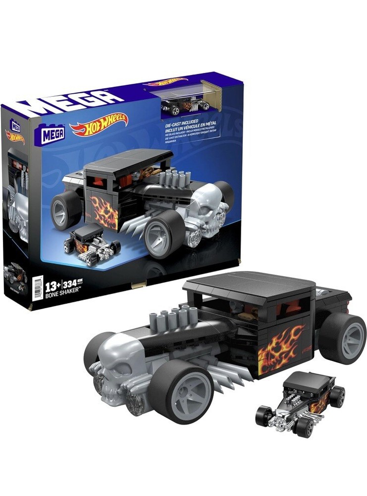 Bone Shaker Race Car Building Set with 334 Pieces - New STEM Toy