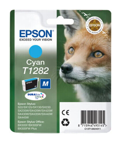 Epson T1282 Ink Cartridges SX125 SX130 SX230 SX235W SX440W SX445 Printer - Picture 1 of 5