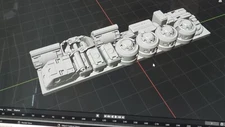 Thorium Studios 3d Printed Greeble panel 2