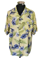 Caribbean Breakwater Hawaiian Shirt Men's Size X-Large Island Casual Tropical