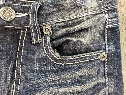 BKE Conner Straight Jeans Youth 10 (23x25) Adjustable Waist Denim - Picture 5 of 20
