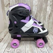 Mongoose Girls Purple Adjustable Size 5-8 Quad Roller Skates MG-097G-L