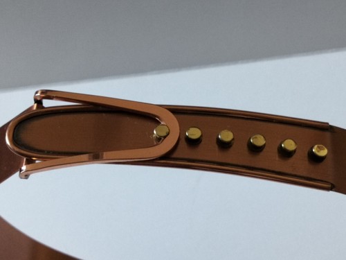 Rare 1950s MCM Renoir Copper Contour BELT 27 inch from prominent estate - Picture 6 of 7