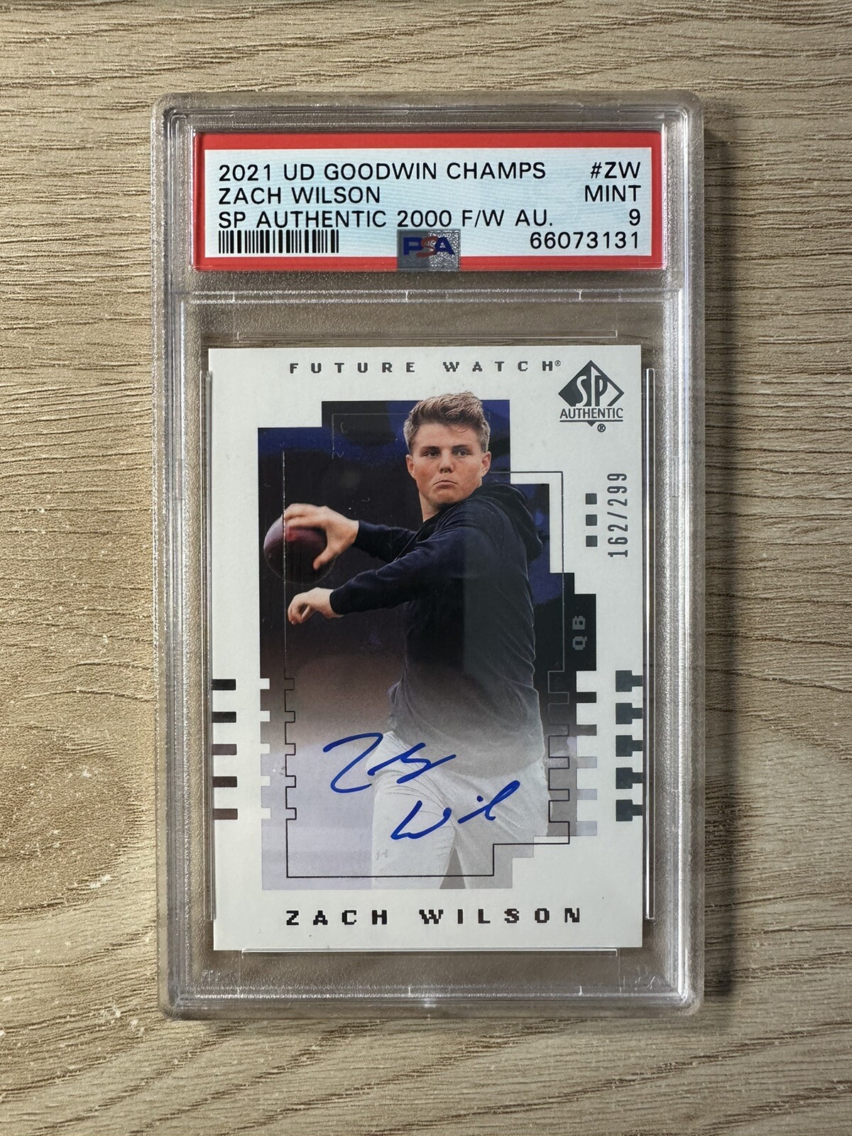 Zach Wilson Upper Deck Rookie Watch #ZW Gold