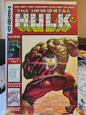 Immortal Hulk #3 Directors Cut NM Marvel Comics 2019 Ewing Bennett Ross