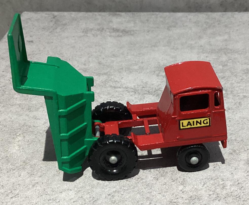 ミニカー MATCHBOX No.2 MUIR-HILL DUMPER 1961 Matchbox Lesney No 2 Muir Hill Dumper Green Red Laing