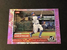 2021 Donruss Livestream Pink Fireworks Mookie Betts #LS6 Dodgers Insert