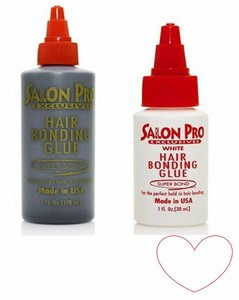 Salon Pro White Black Hair Glue Extension Bonding 3 Bottles Ebay