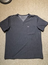 Figs Men  s Technical Collection Scrub Top - Gray Large FM1500