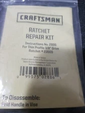 NEW CRAFTSMAN 2886 Ratchet Repair Kit for Thin Profile 3/8 Dr Ratchet 23509