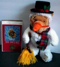 Disney Winnie the Pooh Snowman carrot nose Plush NEW w/tags Christmas Coin