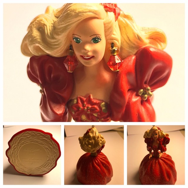 Vintage 1993 Barbie Ornament Holiday Barbie Hallmark Mattel | eBay