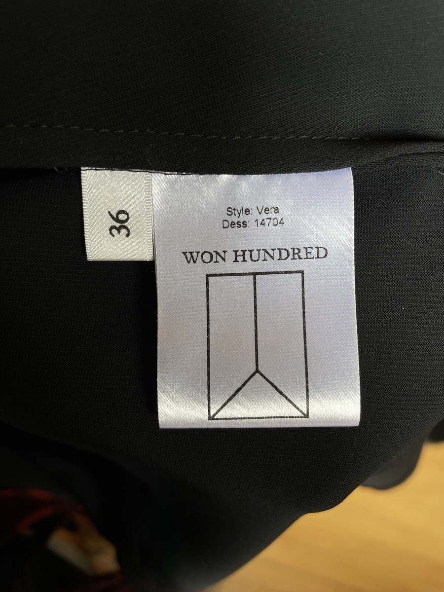 Won Hundred Vera Shift Dress in Black Long Sleeve Size 36 Won Hundred Vera Shift Dress in Black Long Sleeve Size 36