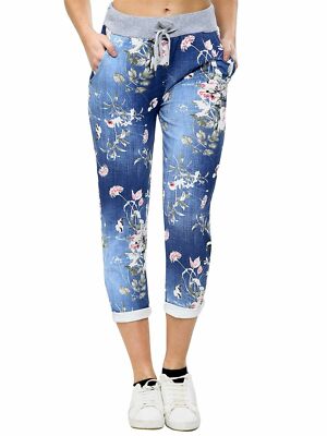Plus Size Ladies Floral Print Italian 