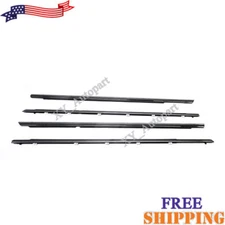 Chrome Front Rear Door Belt Moulding SET For Toyota Camry 2002-2006