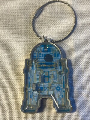   Galaxy edge R2 D2 Star Wars light up/talking bag clip  