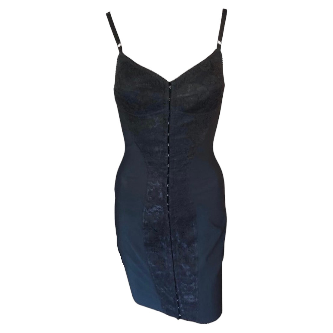Dolce & Gabbana Vintage Special Edition Bodycon Corset Black Mini Dress |  eBay