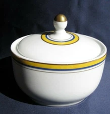 Limoges Haviland porcelain sugar bowl serving Tuscany saffron