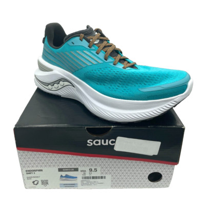 Saucony Men's Endorphin Shift 3 Sneaker Agave Blue/Basalt Size 9.5