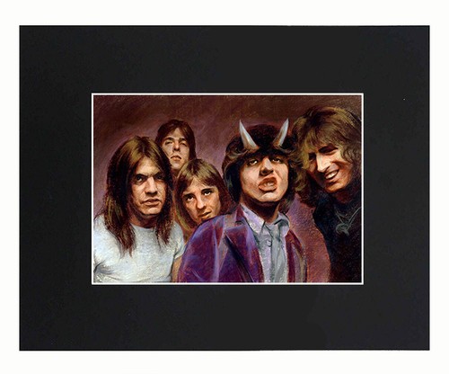 AC & DC Band 8x10 matted Art Print Poster Decor picture Gift Photograph ...