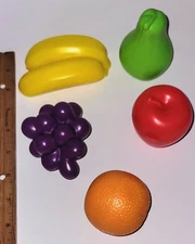 Authenic Little Tikes Quality Realistic Fun Food Life Size Fruit Lot Of 5